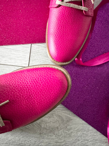 Pantofi oxford Lovely Fucsia