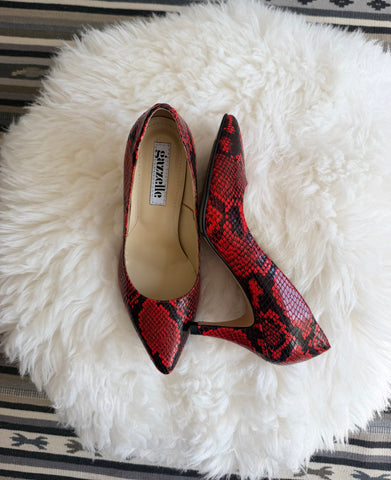 NEW Pantofi Still Here Rosu Sarpe