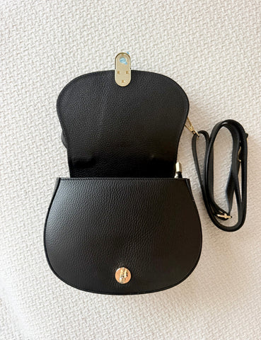 NEW Geanta eleganta din piele naturala Neagra Precious