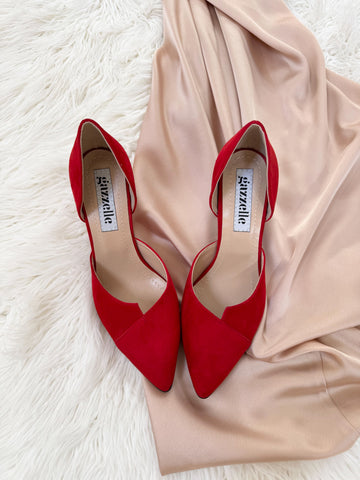 Pantofi Geometry Rosu