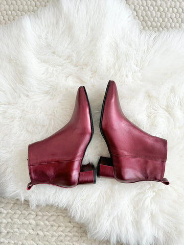 Botine Simple Marsala Sidefat