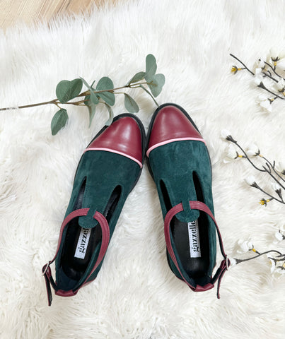 Pantofi casual Cool and Comfy Verde si Grena