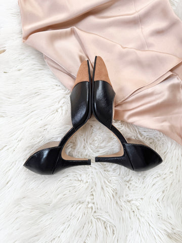 Pantofi Geometry Negru Camel