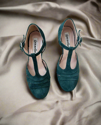 NEW Pantofi New in Town Verde Smarald