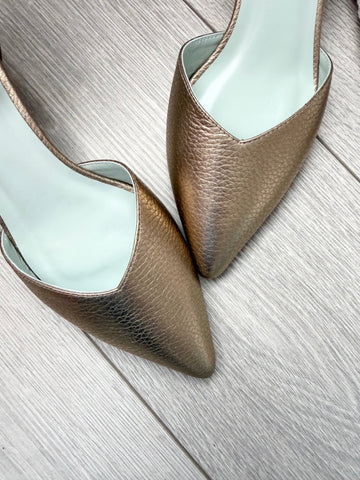 NEW Pantofi The Passion Auriu Bej