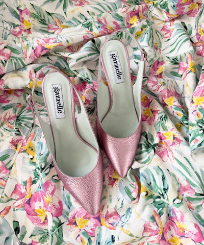 Pantofi Fine and Elegant Roz Sidefat