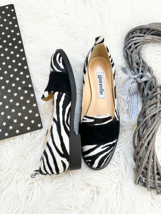 Mocasini First Smile Zebra Ponei