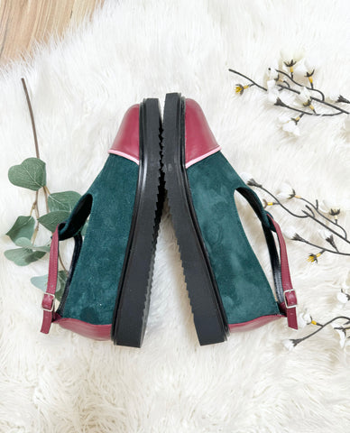 Pantofi casual Cool and Comfy Verde si Grena