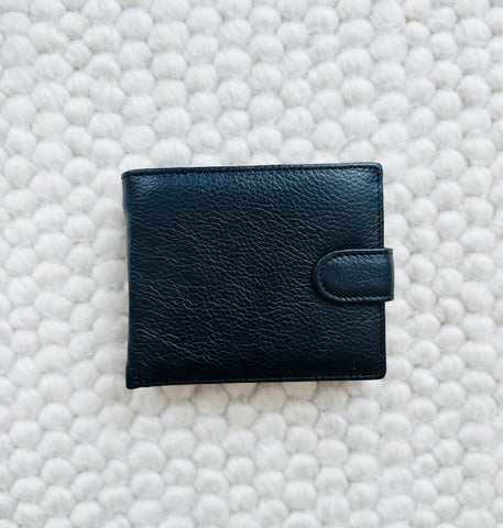 NEW Portofel barbatesc piele naturala negru