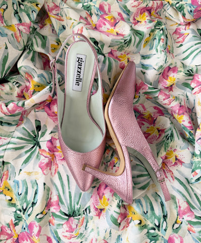 Pantofi Fine and Elegant Roz Sidefat