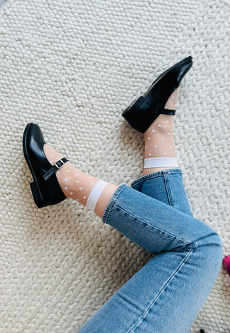 Pantofi casual Mary Jane Slim Negru
