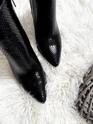 Botine Life and Love Negru Sarpe
