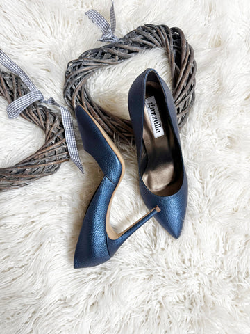 Pantofi Too High Bleumarin Sidefat