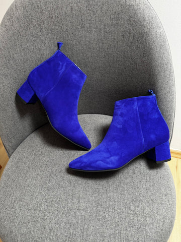 Botine Simple Albastru Royal