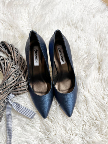 Pantofi Too High Bleumarin Sidefat