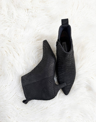 Botine Simple Sarpe Negru (piele editie limitata)