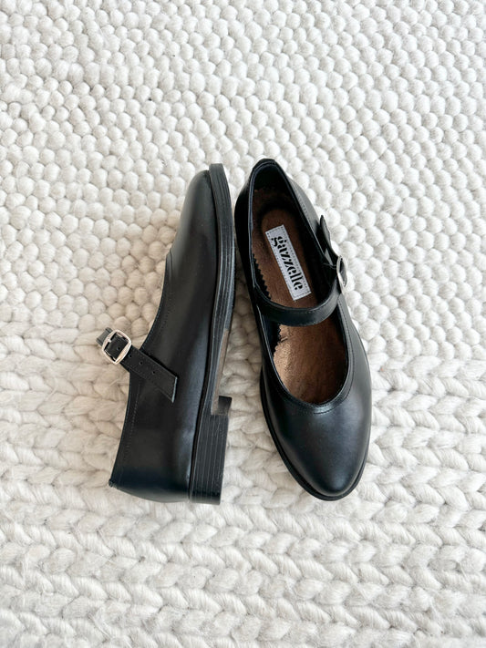 Pantofi casual Mary Jane Slim Negru