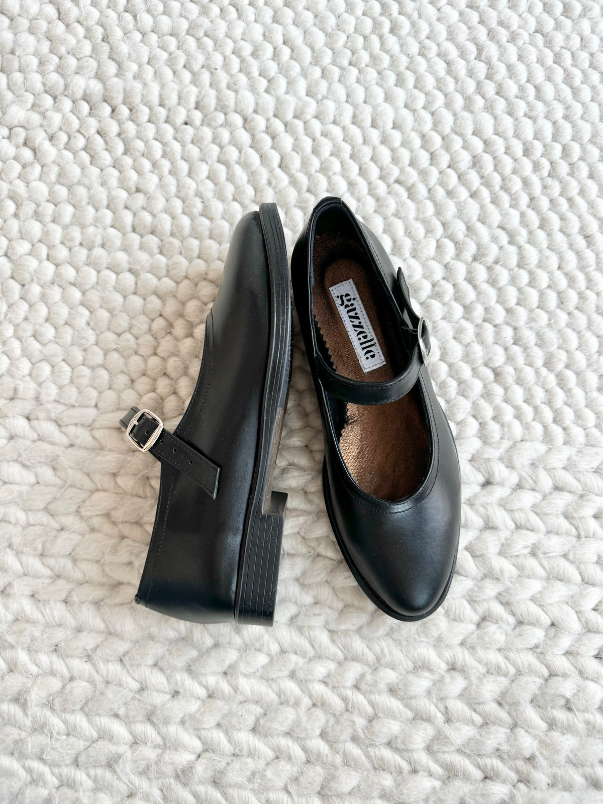 Pantofi casual Mary Jane Slim Negru