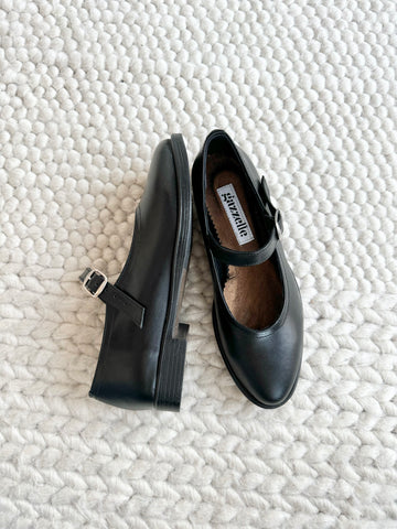 Pantofi casual Mary Jane Slim Negru