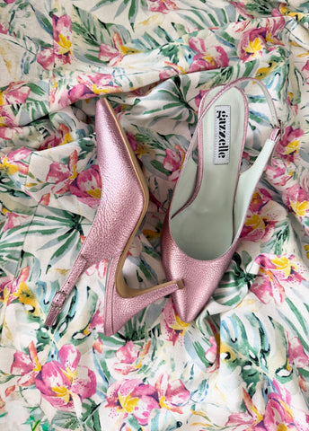 Pantofi Fine and Elegant Roz Sidefat