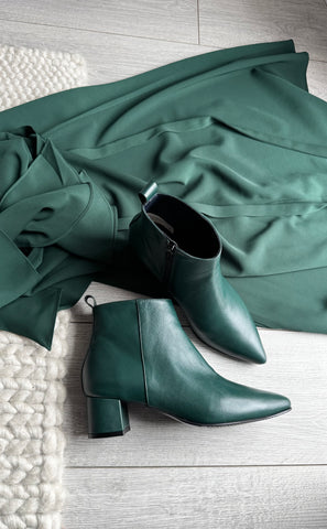 Botine Simple Verde