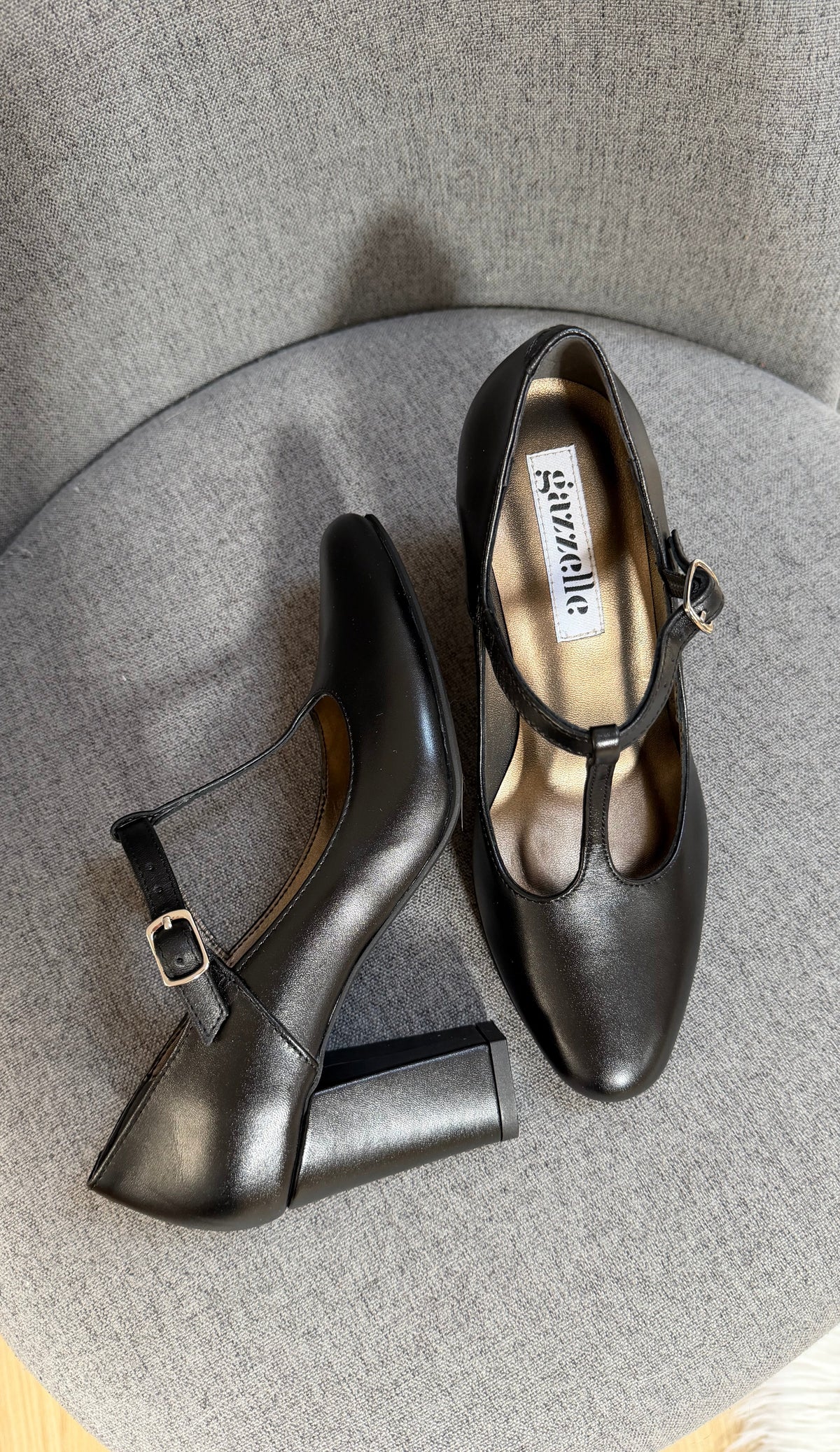 Pantofi, negru, toc de 7 cm, marimea 35