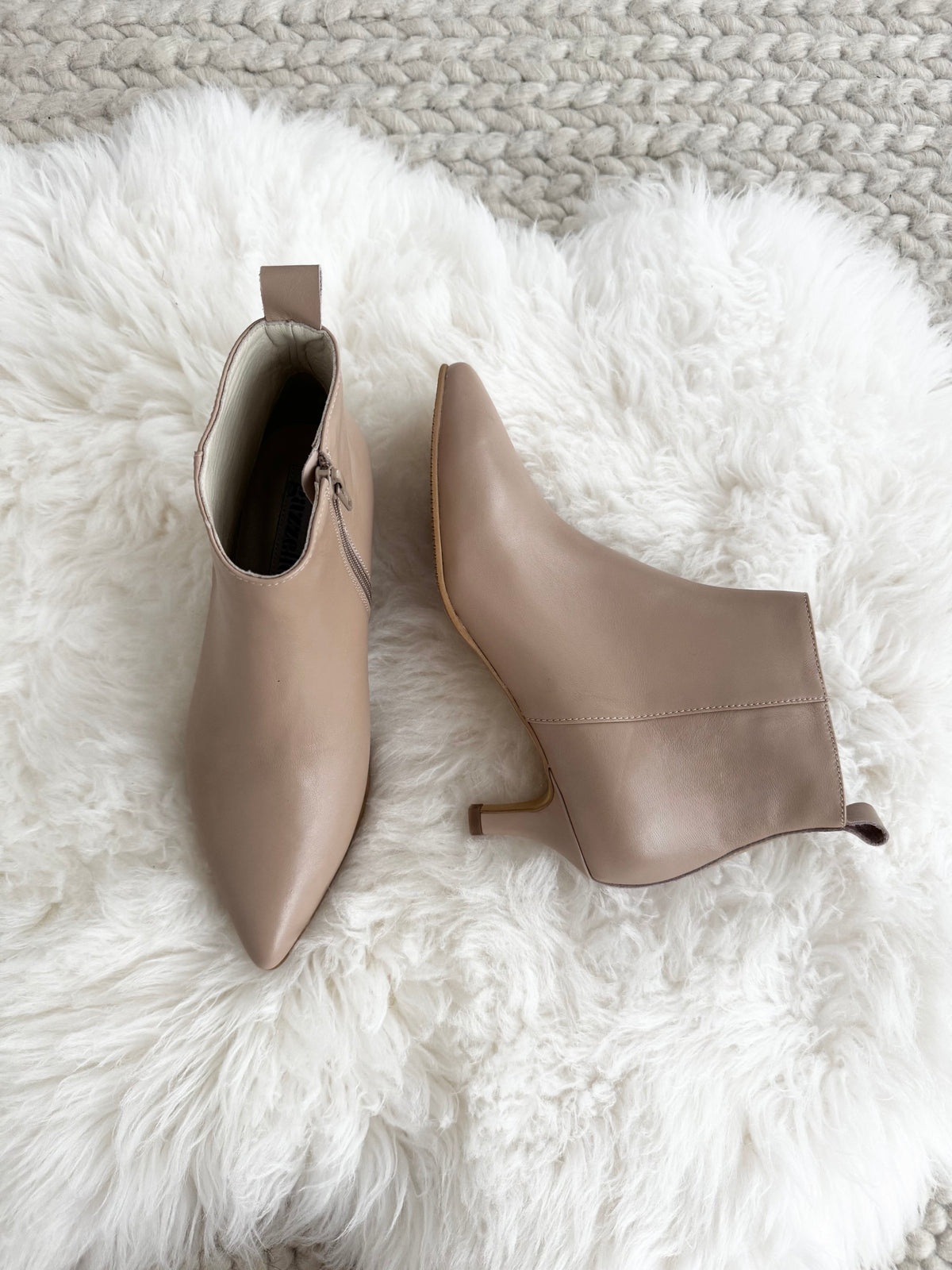 Botine Simple Bej