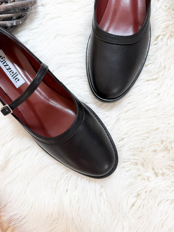 Pantofi casual Mary Jane Negru