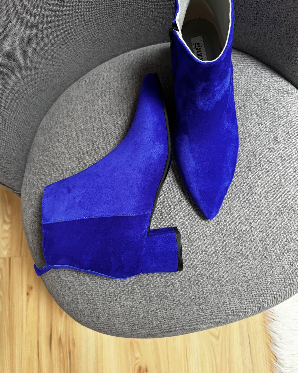 Botine Simple Albastru Royal