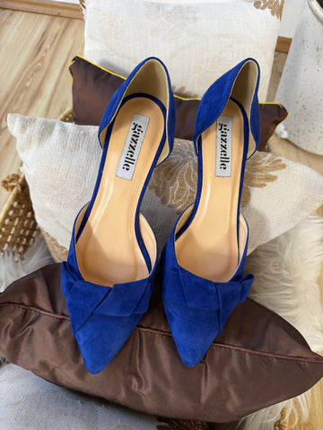 Pantofi Smile and Love Albastru Royal