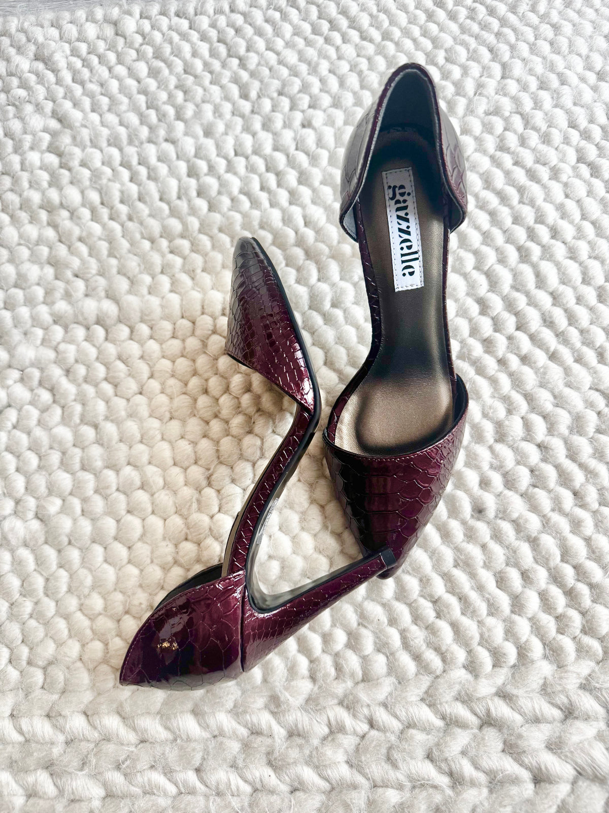 Pantofi Spring is Here Grena Croco