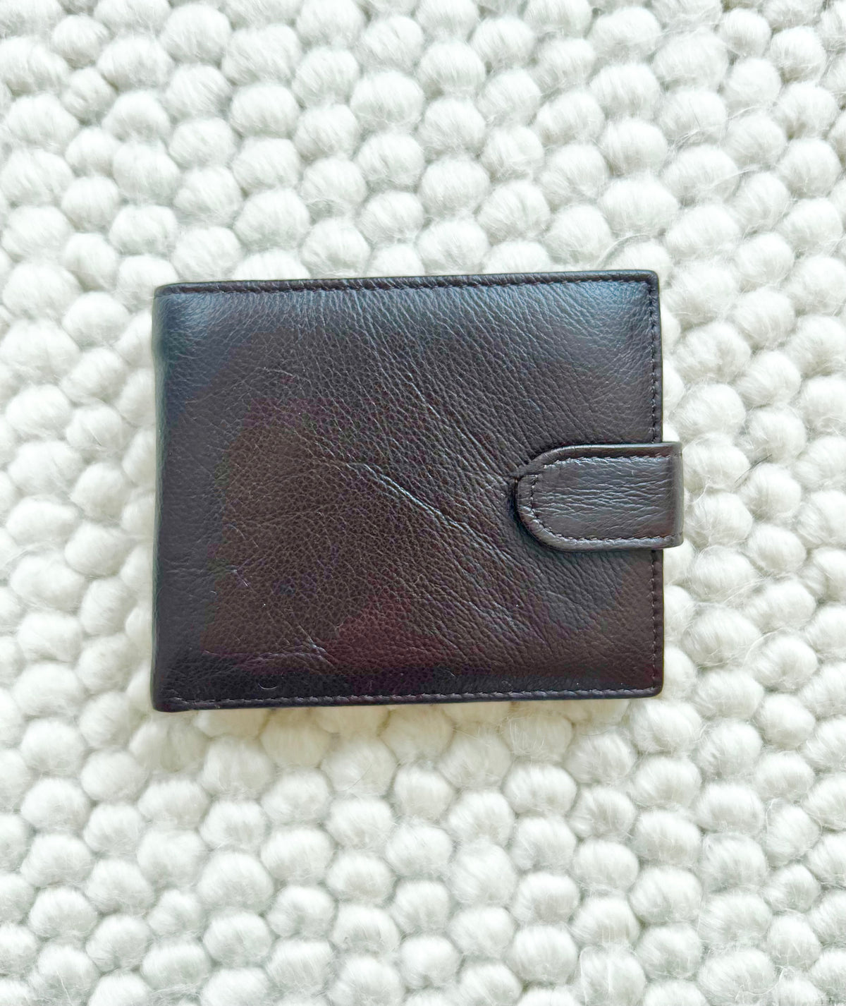 NEW Portofel barbatesc piele naturala maro inchis