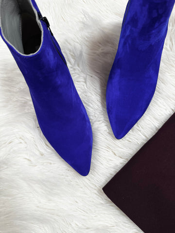 Botine Simple Albastru Royal