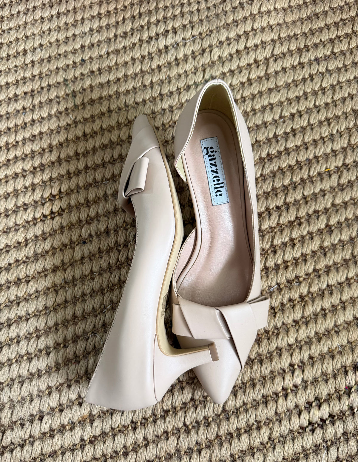 Pantofi, bej, toc de 5 cm, marimea 40