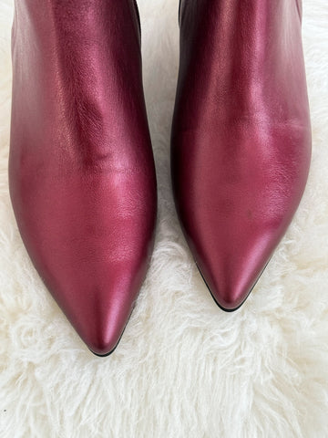 Botine Simple Marsala Sidefat