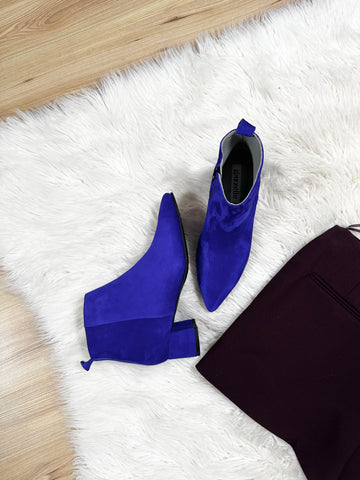 Botine Simple Albastru Royal