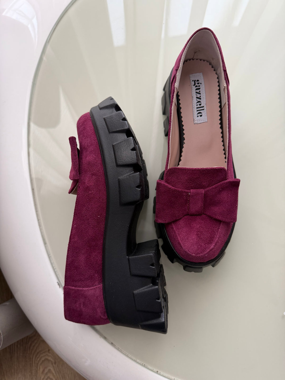 Pantofi casual, marsala, marimea 37
