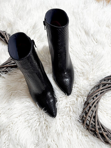 Botine Life and Love Negru Sarpe