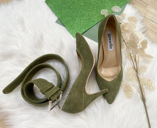 Pantofi Don't Play with Me Verde Oliv
