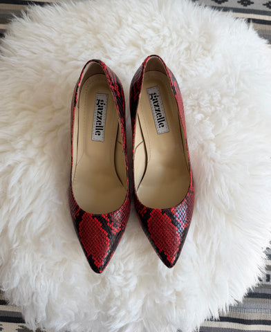 NEW Pantofi Still Here Rosu Sarpe