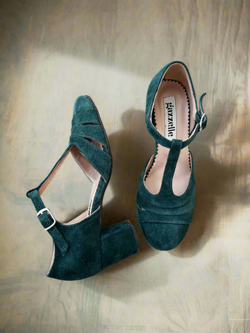 NEW Pantofi New in Town Verde Smarald