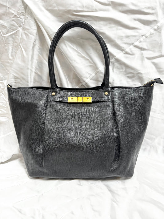 Geantă maxi din piele naturală neagra Create Space