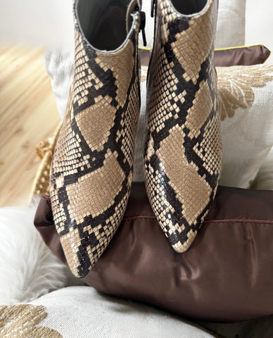 Botine Simple Sarpe Mustar