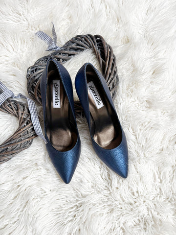 Pantofi Too High Bleumarin Sidefat