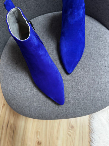 Botine Simple Albastru Royal