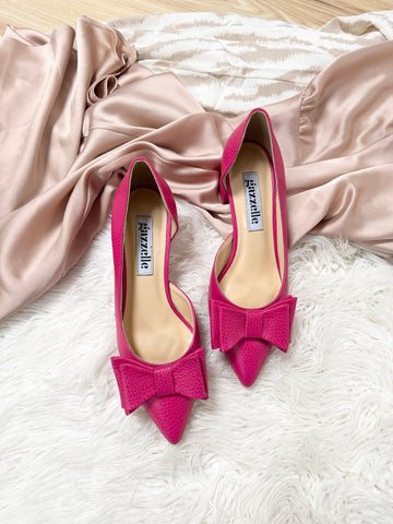 Pantofi With The Bow Roz Intens