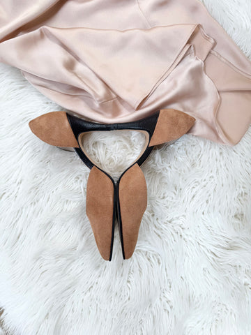 Pantofi Geometry Negru Camel