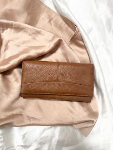 Poetofel din piele naturala camel Fashion