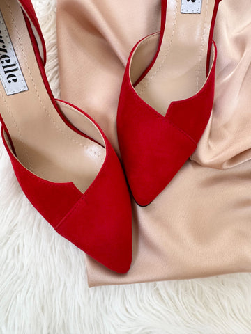 Pantofi Geometry Rosu