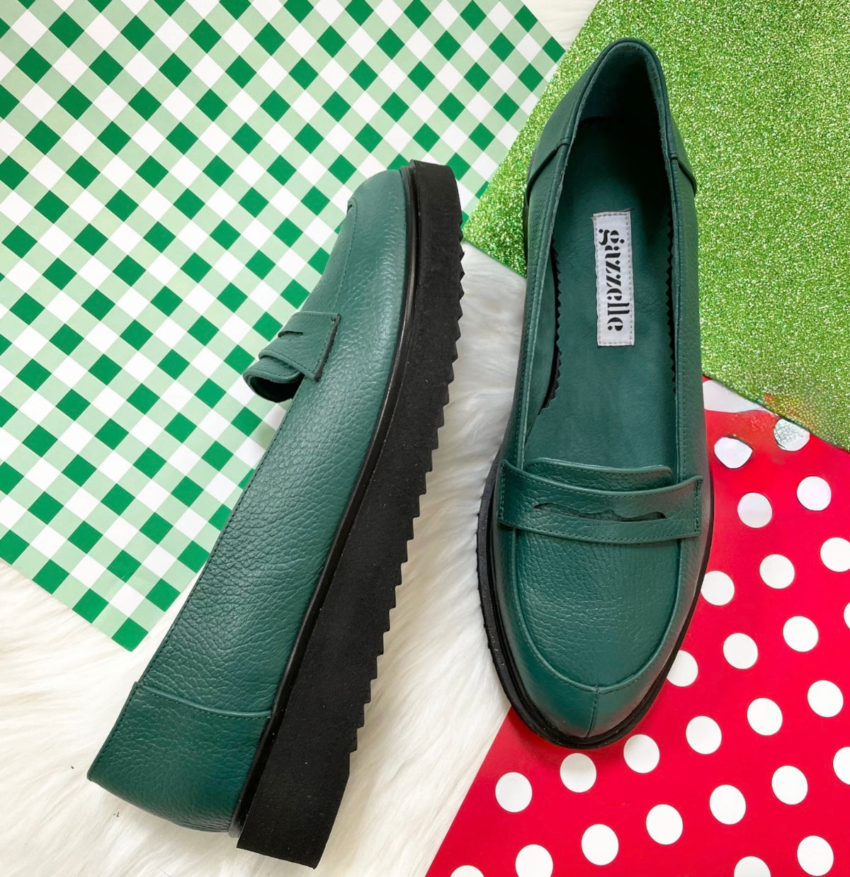 Pantofi casual, verde, marimea 39